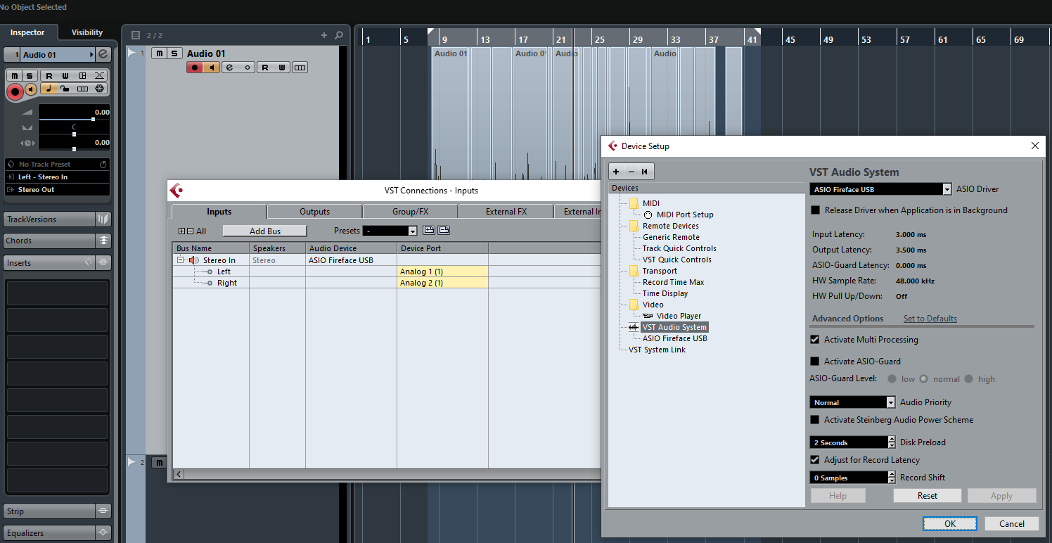 BabyFace Pro FS w/ Cubase -- No audio (Page 1) — FireWire
