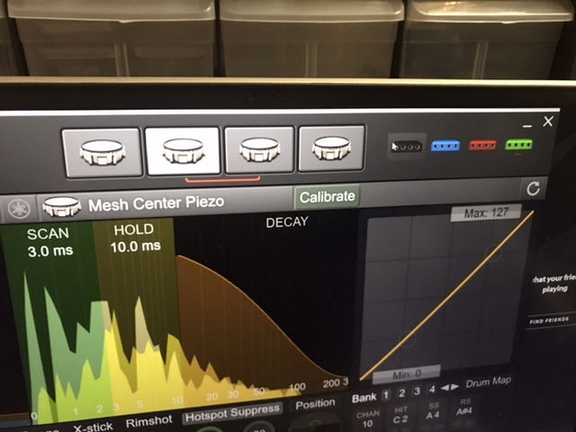 Green device doesn’t have a 3 zone cymbal but red line still there
